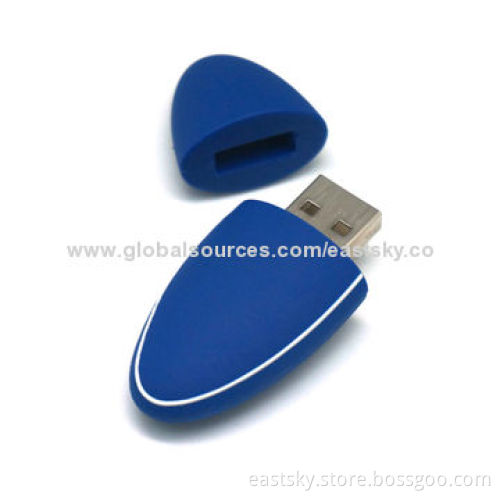 Custom Rugby Shape USB flash drive, made of soft PVC material, OEM orders welcome